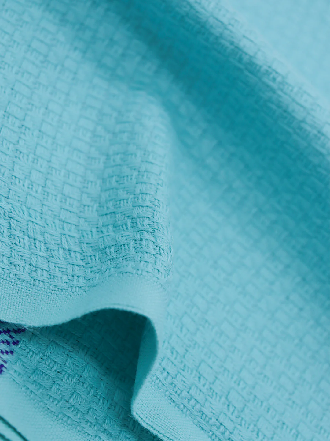 100% Cotton Self Designed Bath Towel Blue Magnus MCS04 - Image 5