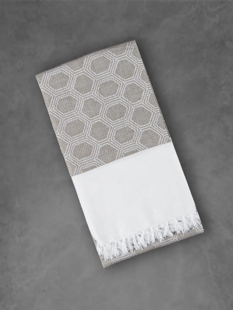 100% Cotton Self Designed Bath Towel Signature Pack of 2 1059 - Image 4