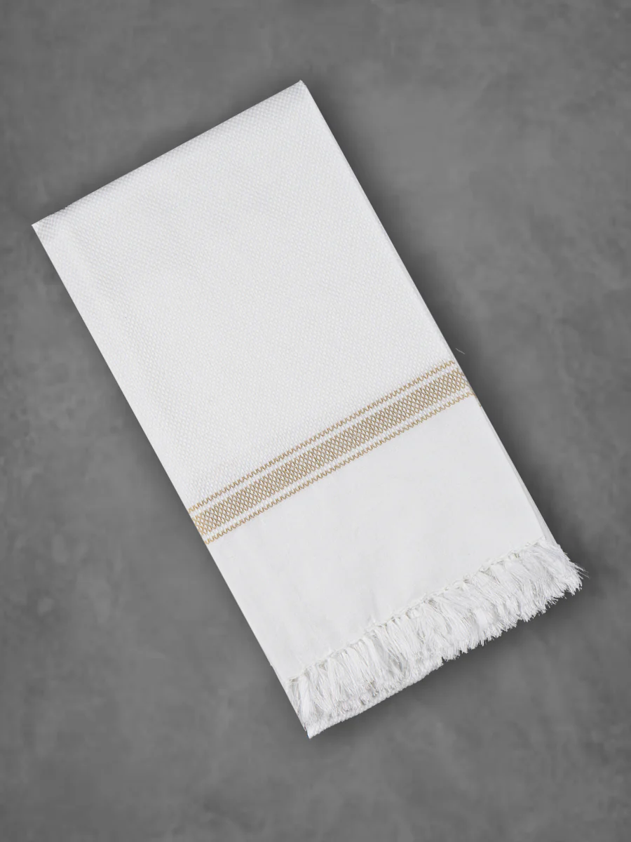 100% Cotton Self Designed Bath Towel Signature 1048 Pack of 2 - Image 4