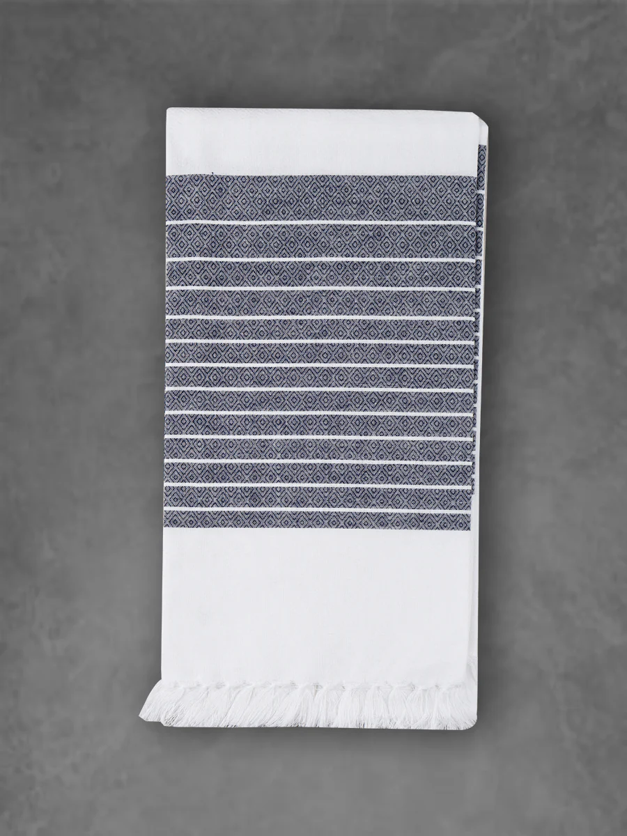 100% Cotton Self Designed Bath Towel Signature 1051 Pack of 2 - Image 5