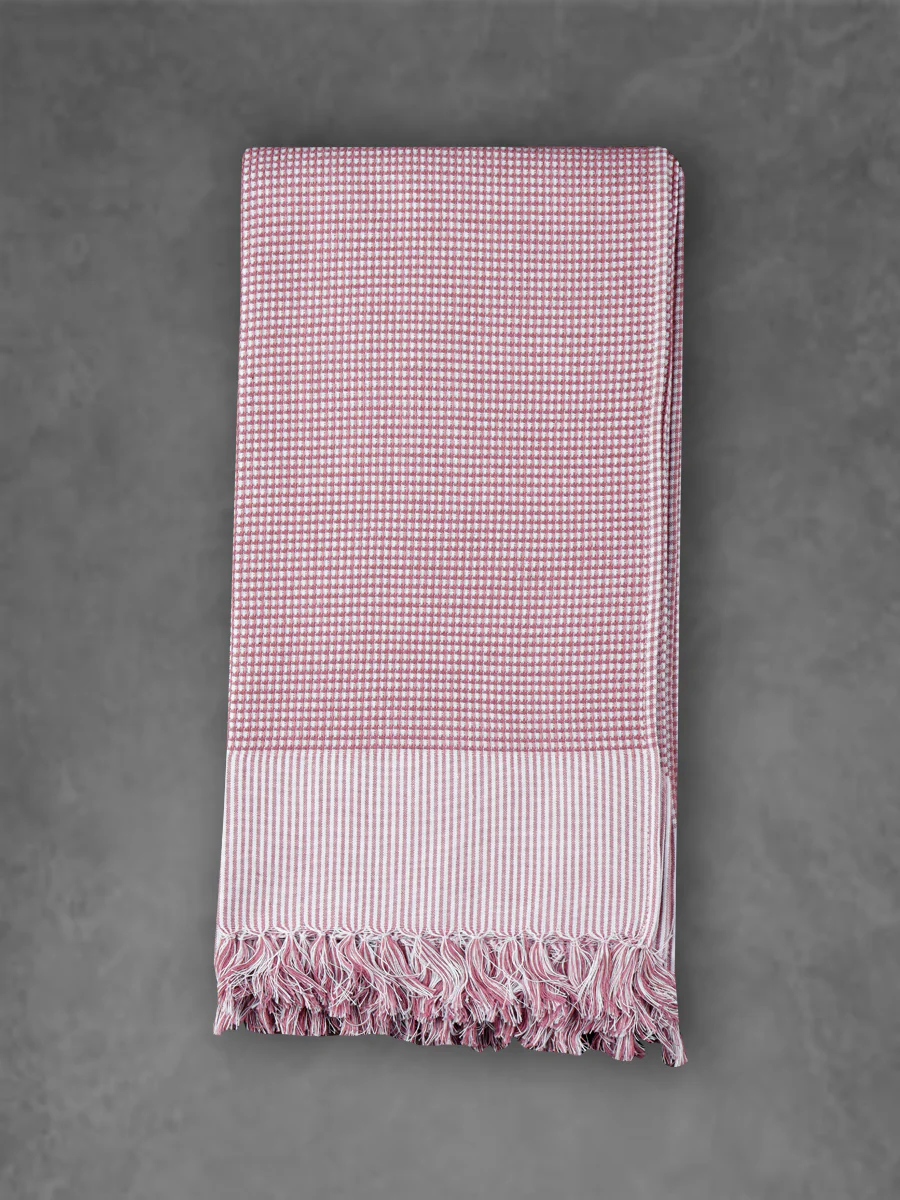 100% Cotton Checked Bath Towel Signature 1054 Pack of 2 - Image 2