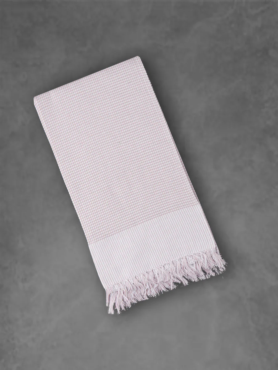 100% Cotton Checked Bath Towel Signature 1054 Pack of 2 - Image 4