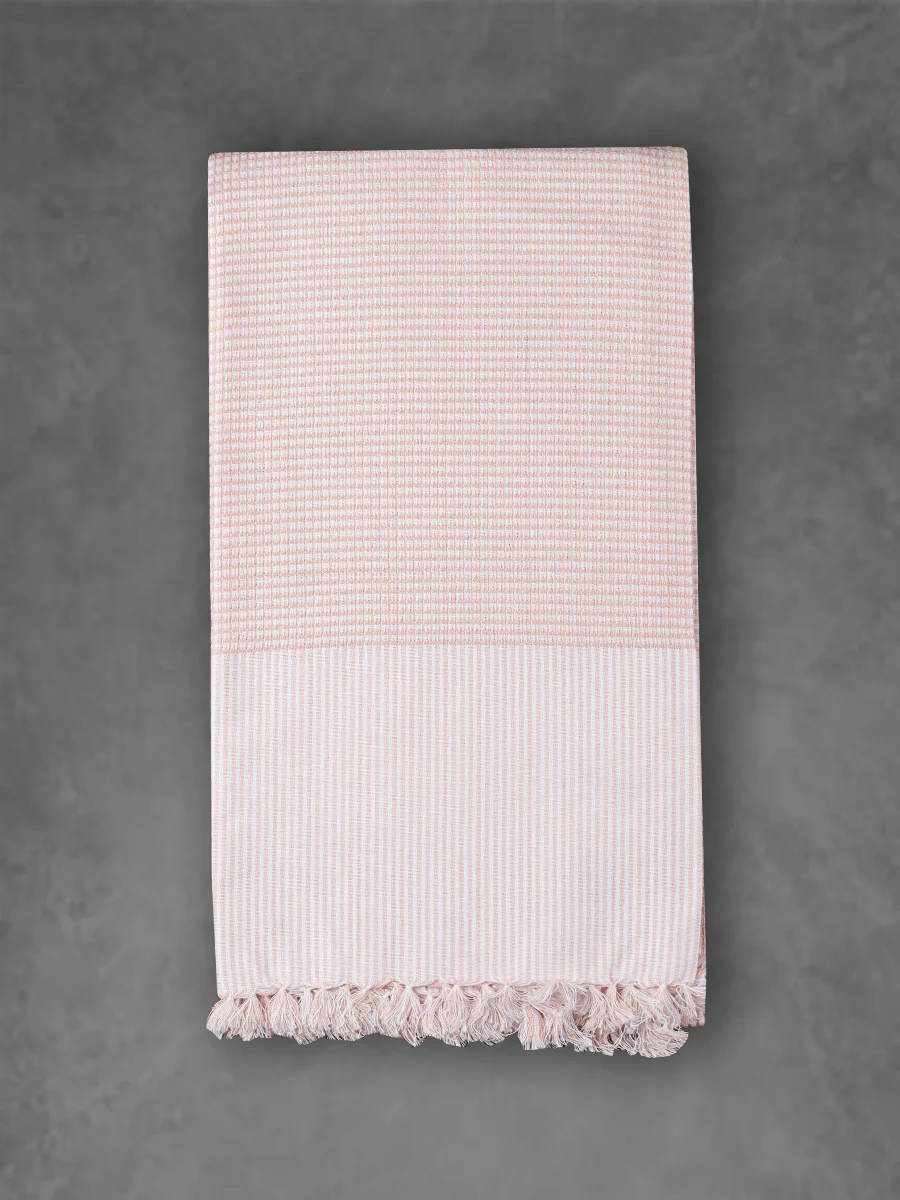 100% Cotton Checked Bath Towel Signature 1054 Pack of 2 - Image 5