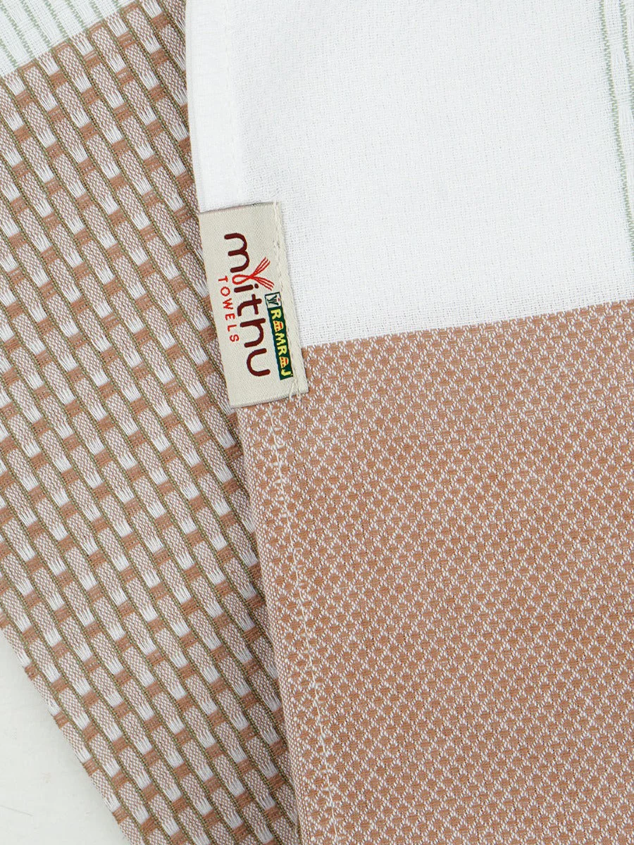 100% Cotton Checked Bath Towel Signature Pack of 2 1106 - Image 11