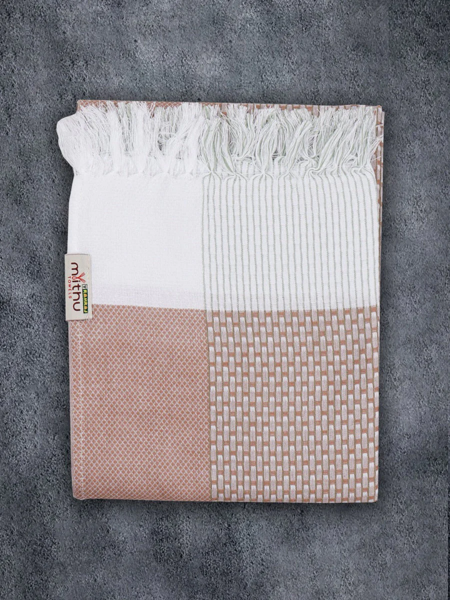 100% Cotton Checked Bath Towel Signature Pack of 2 1106 - Image 8