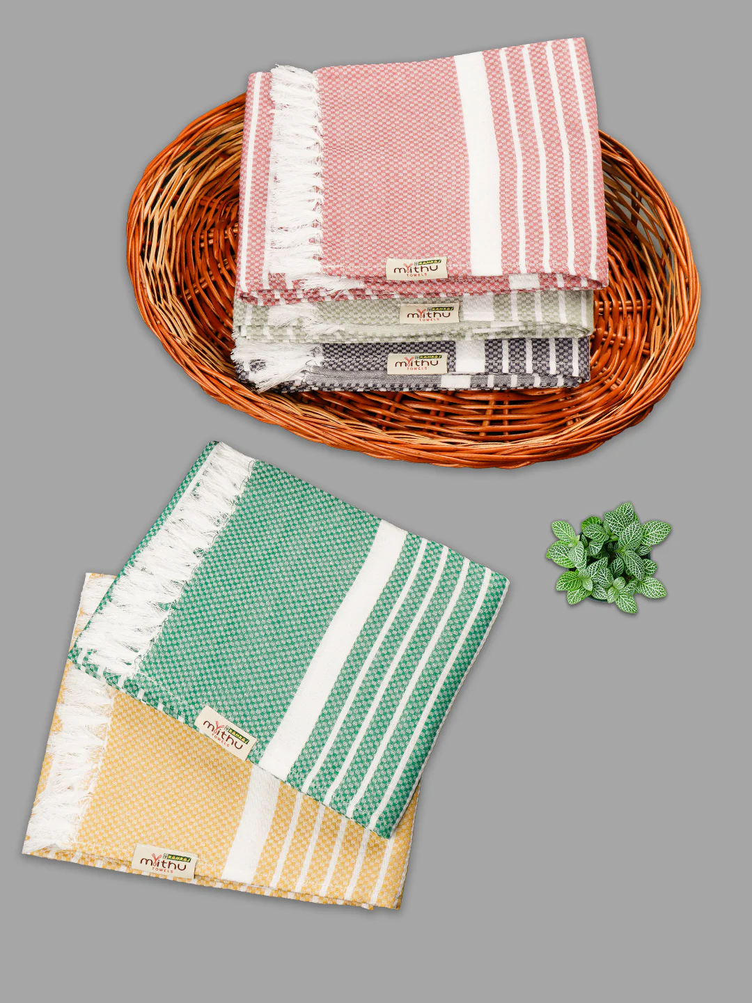 100% Cotton Self Designed Bath Towel Signature Pack of 2 1123 - Image 10