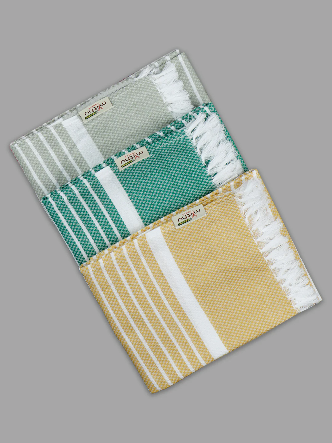 100% Cotton Self Designed Bath Towel Signature Pack of 2 1123 - Image 8