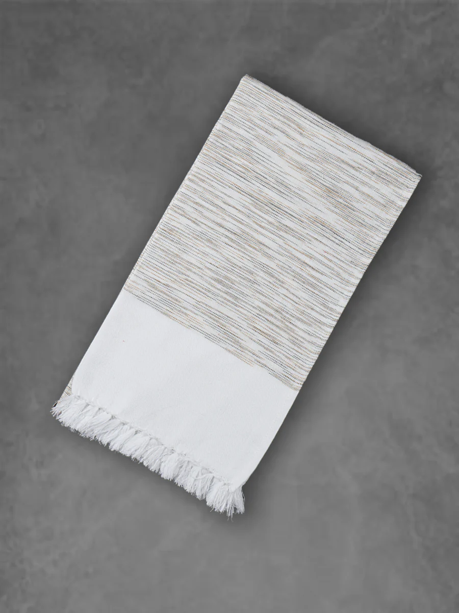 100% Cotton Self Design Bath Towel Signature 1056 (Pack of 2) - Image 2