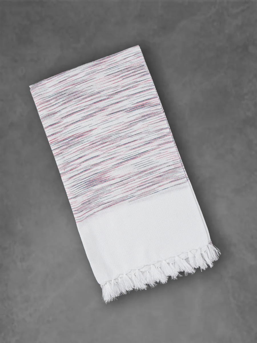 100% Cotton Self Design Bath Towel Signature 1056 (Pack of 2) - Image 3