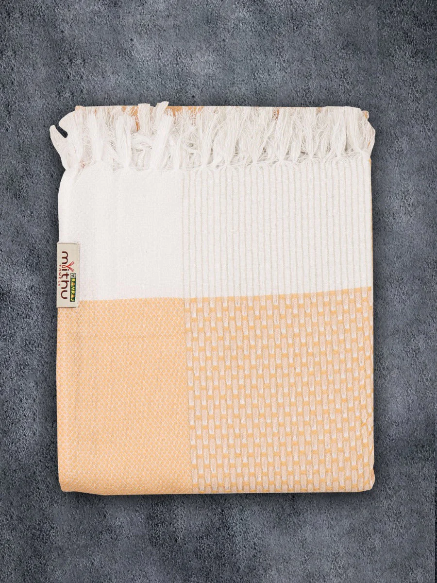 100% Cotton Self Designed Signature Bath Towel Pack of 2 1149 - Image 6