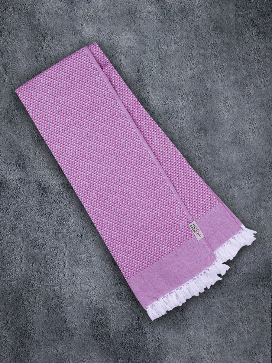 100% Cotton Signature Checked Bath Towel 1111 (Pack of 3) - Image 13