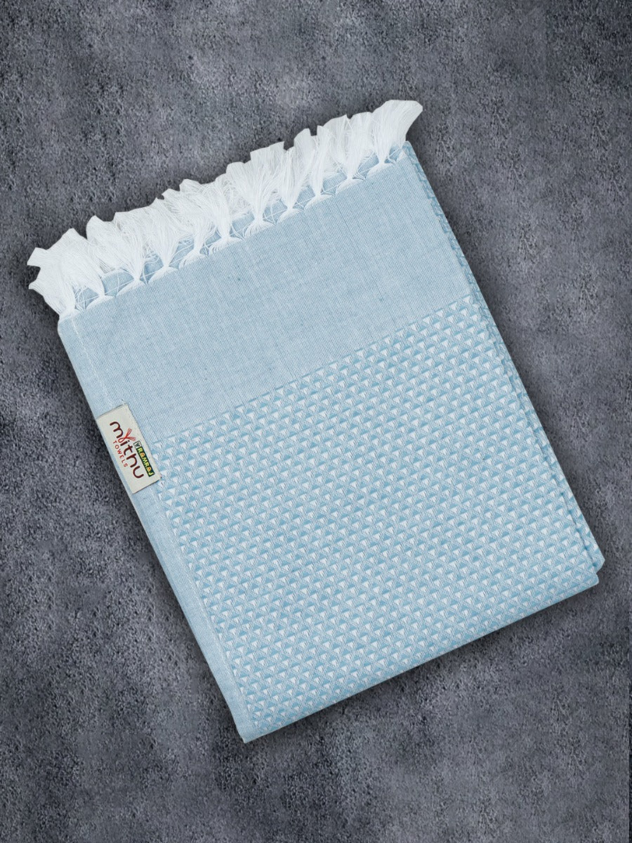100% Cotton Signature Checked Bath Towel 1111 (Pack of 3) - Image 2