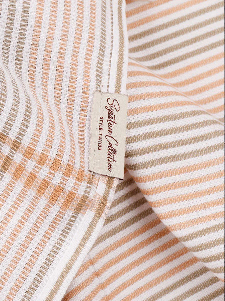 100% Cotton Striped Bath Towel Signature Pack of 2 1109 - Image 11