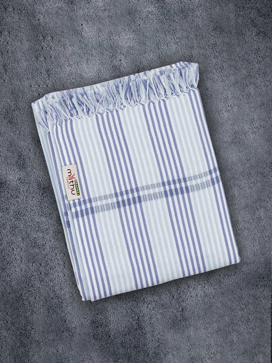 100% Cotton Striped Bath Towel Signature Pack of 2 1109 - Image 7