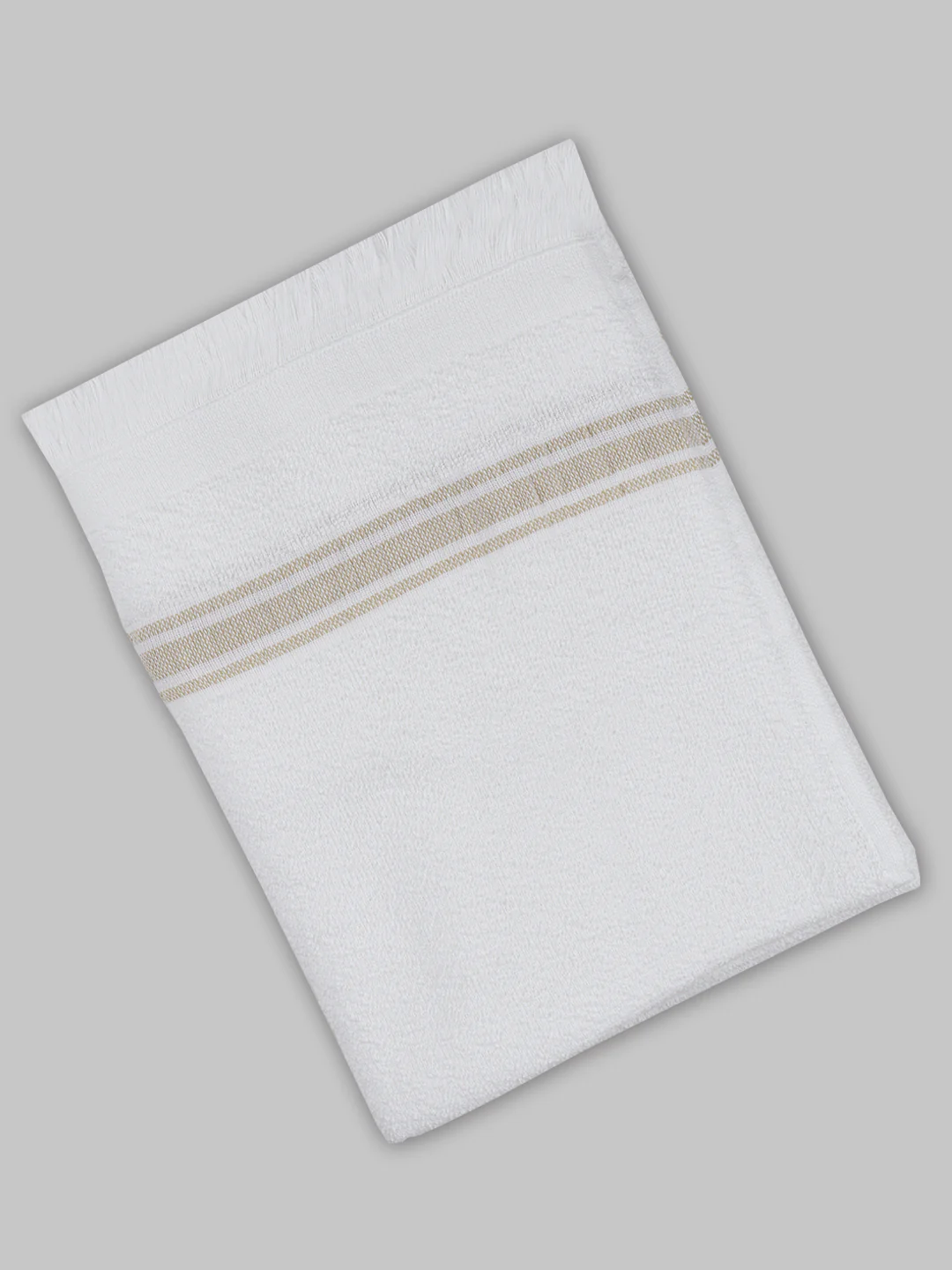 100% Cotton Terry Bath Towel White with low GSM - Image 2