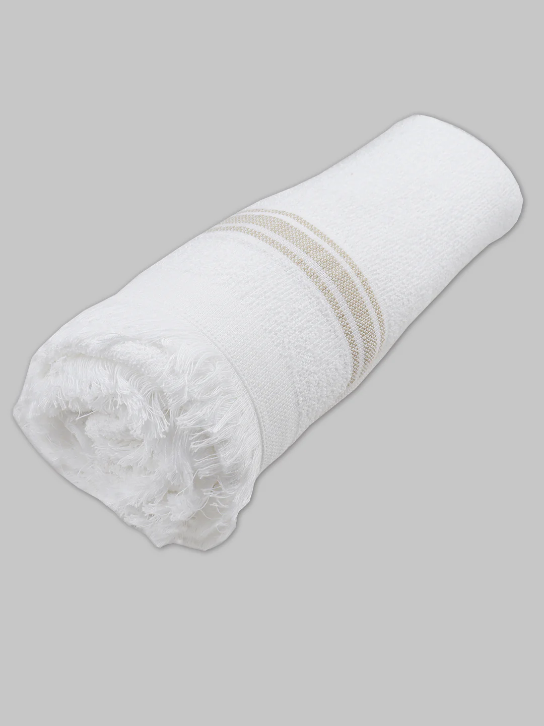 100% Cotton Terry Bath Towel White with low GSM - Image 3