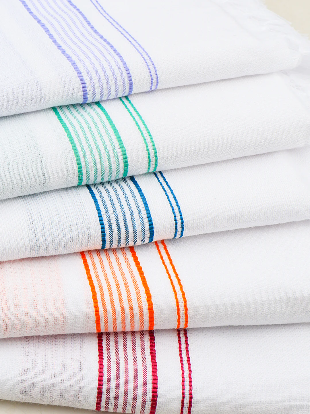 100% Cotton White Bath Towel Flint Fancy Pack of 2 - Image 2