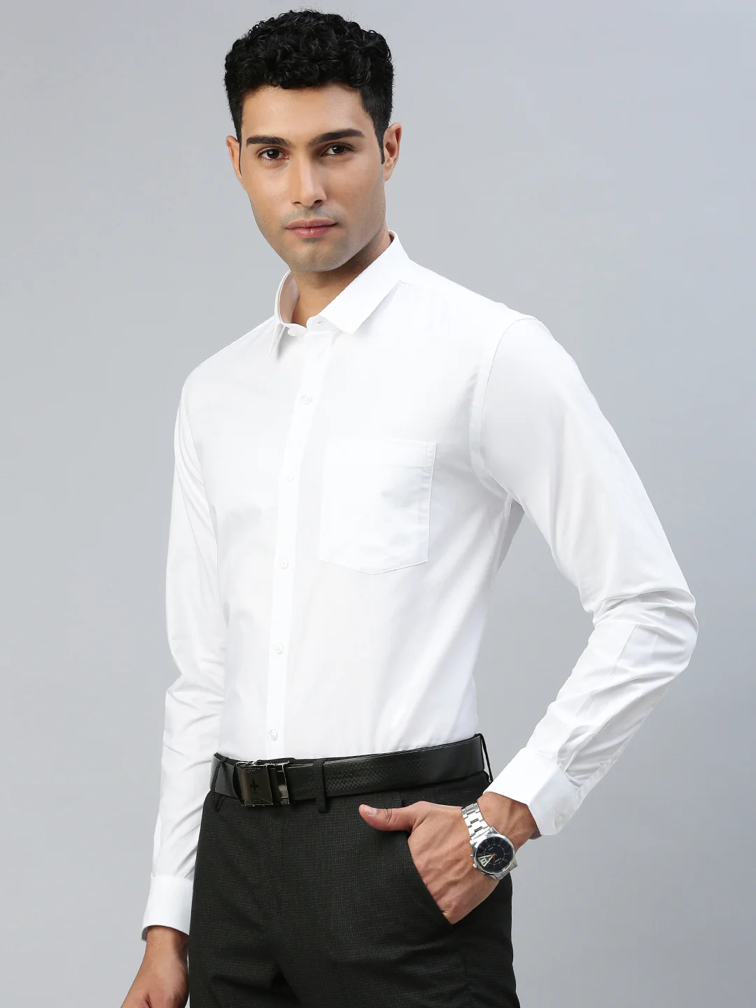 100% Cotton White Shirt – Pure Cotton | Prestigious Fit - Image 3