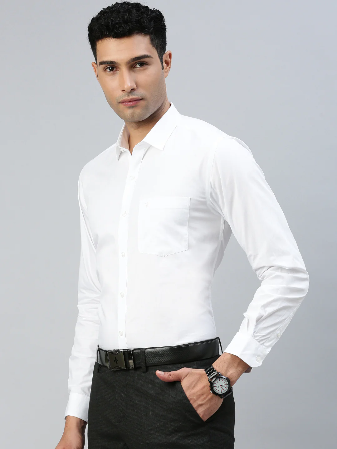 100% Cotton White Shirt - Victory | Prestigious Fit - Image 3