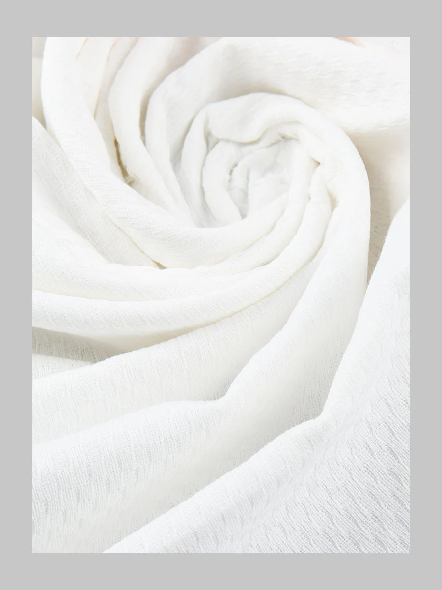 100% Cotton White with Assorted Border Bath Towel Chariot Pack of 2 - Image 7