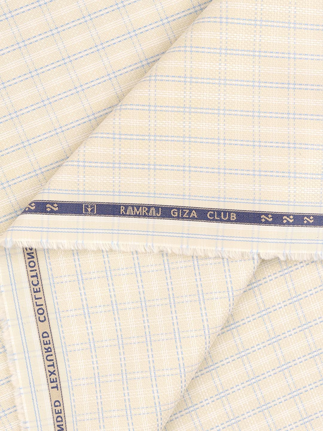 100% Giza Cotton Self Design Sandal Shirt Fabric Casino Grand - Image 2
