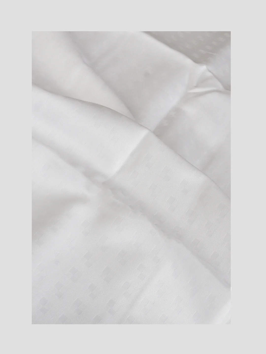 100% Giza Cotton Self Design White Shirt Fabric Mosco Dobby C15 - Image 2