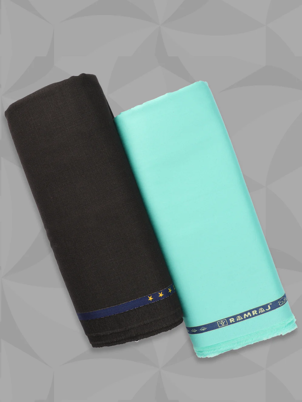 100% Premium Cotton Plain Blue Shirting & Brown Suiting Gift Box LC09 - Image 3