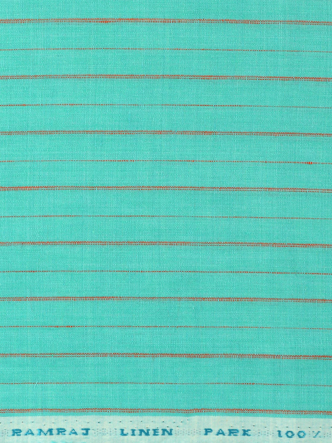 100% Premium Linen Striped Blue Shirt Fabric Texena - Image 3