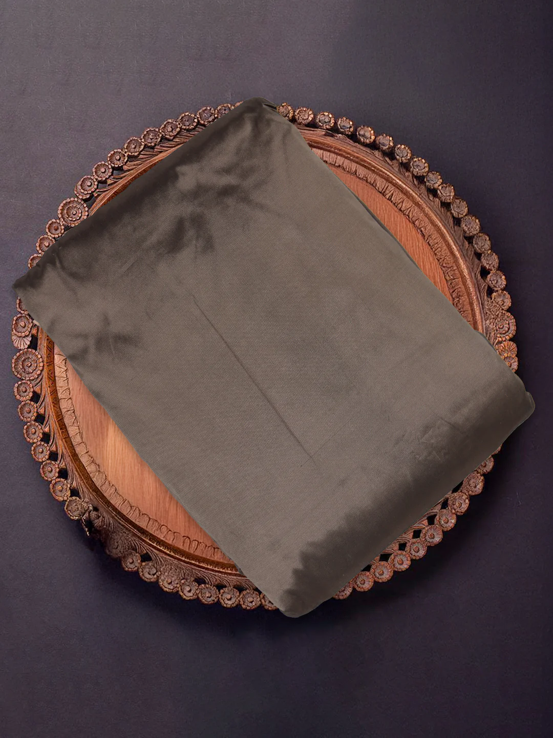 100% Pure Silk Men Shirting Fabric Brown