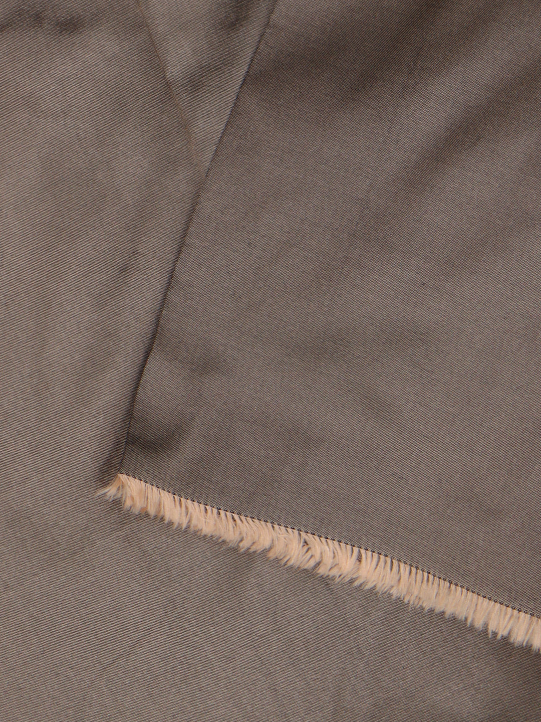 100% Pure Silk Men Shirting Fabric Brown - Image 3