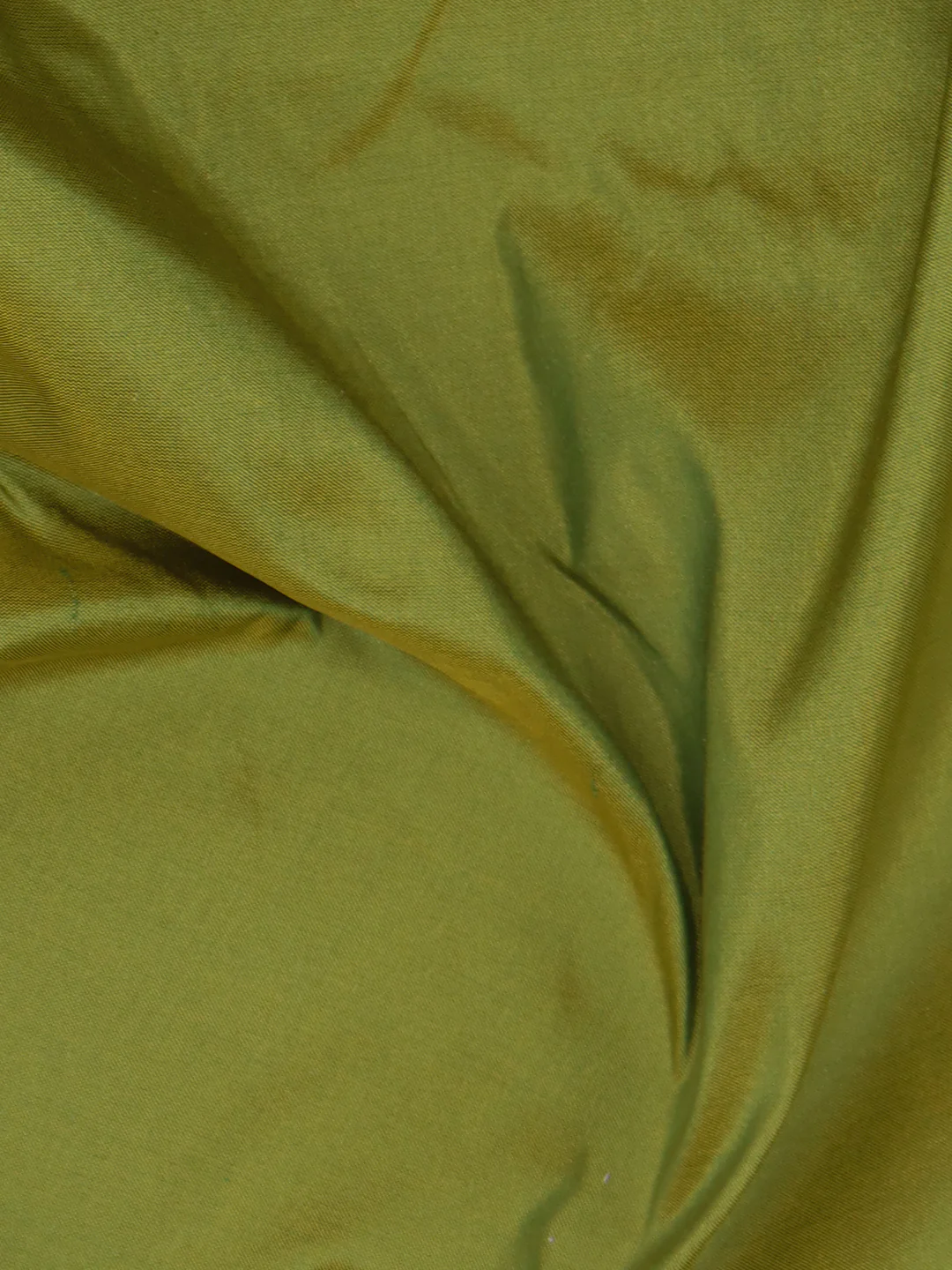 100% Pure Silk Men Shirting Fabric Olive Green - Image 3