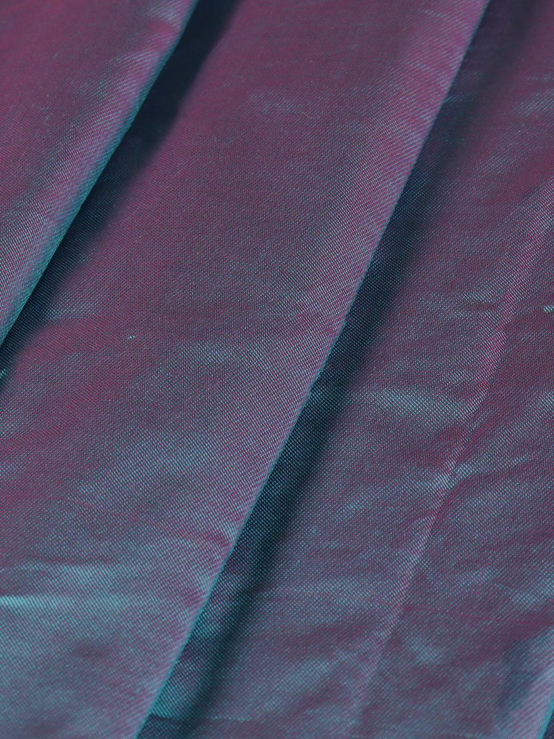 100% Pure Silk Satin Shirt Fabric Blue - Image 2