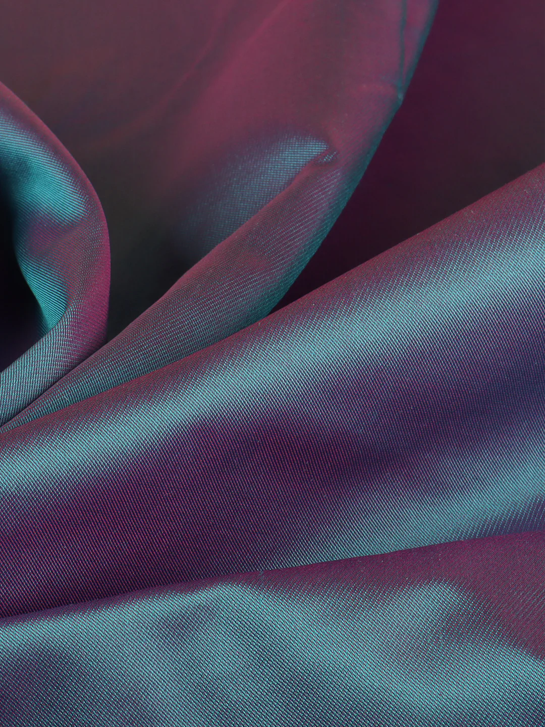 100% Pure Silk Satin Shirt Fabric Blue - Image 5