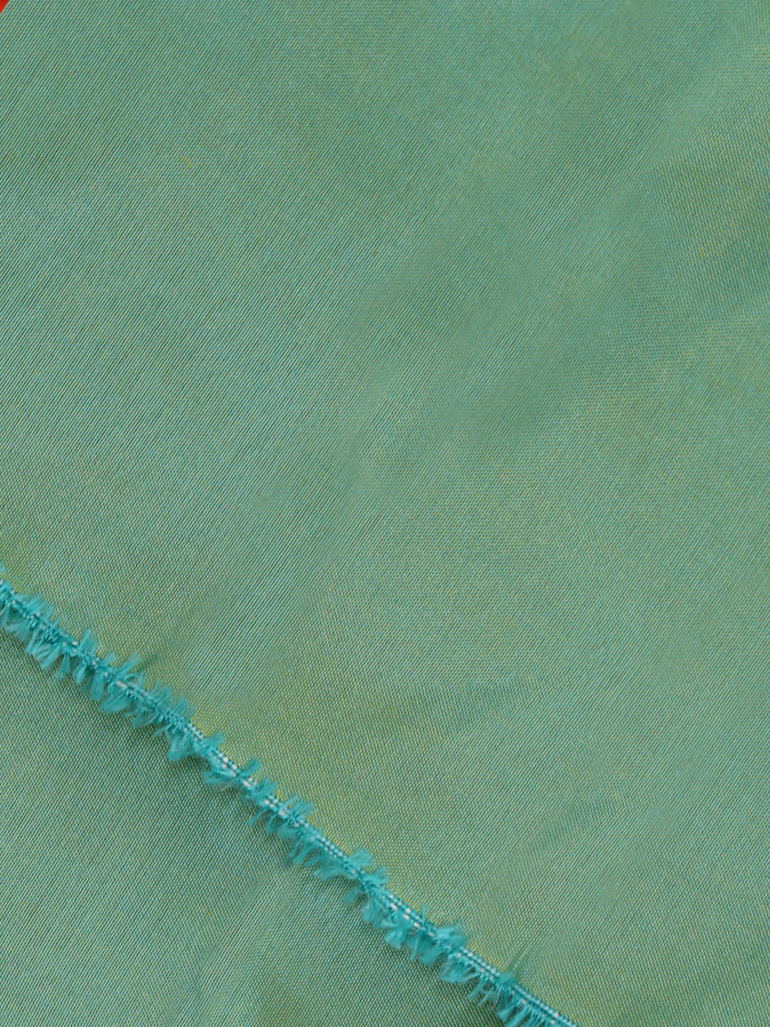 100% Silk Slubless Dupion Men Shirting Fabric Electric Green - Image 4
