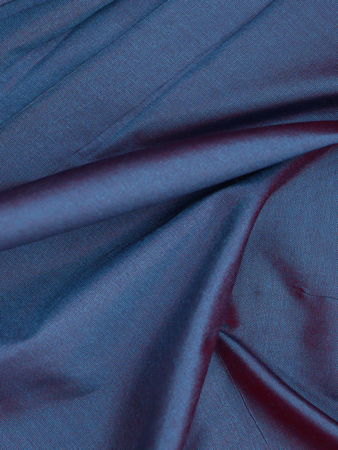 100% Silk Slubless Dupion Men Shirting Fabric Fedaral Blue - Image 4