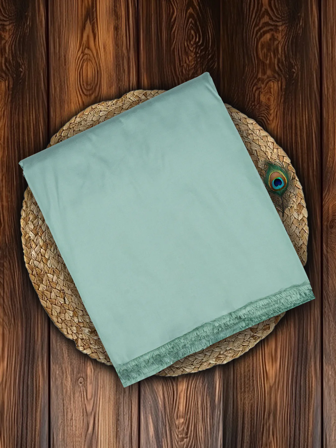 100% Silk Slubless Dupion Mens Shirting Fabric-Morning Mist Colour - Image 2