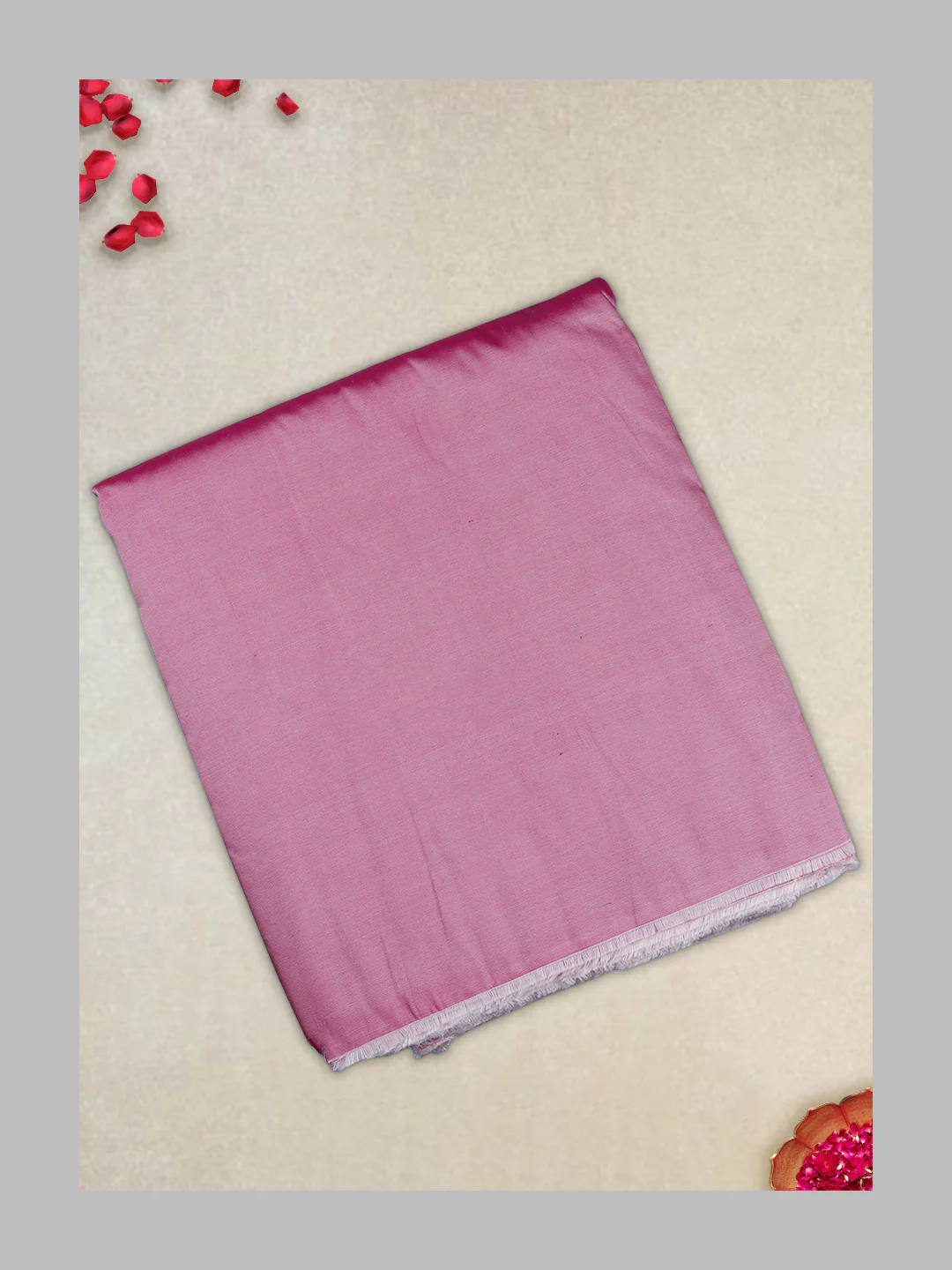 100% Silk Slubless Dupion Mens Shirting Fabric-Pink Colour - Image 5