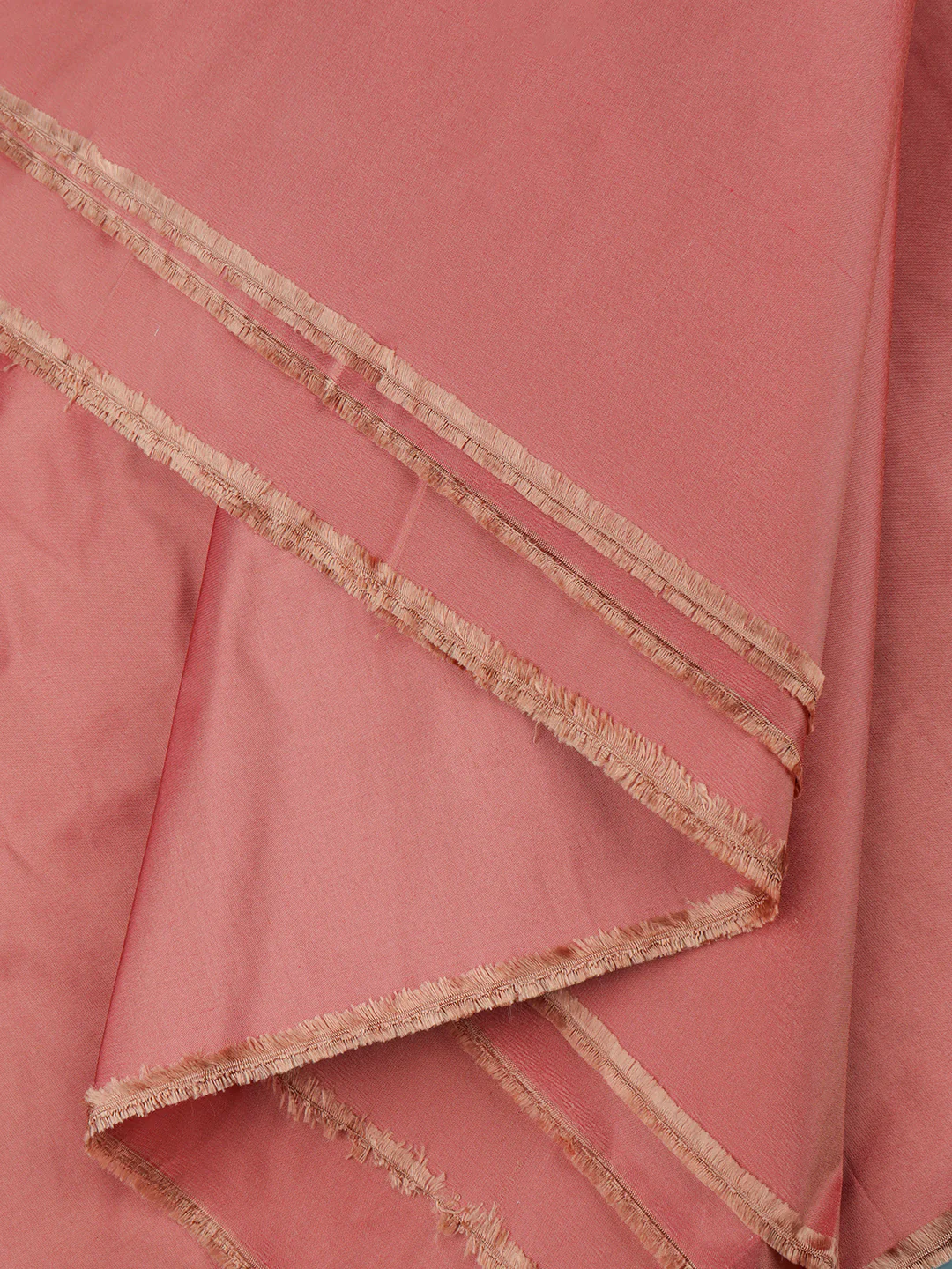 100% Silk Slubless Dupion Mens Shirting Fabric-Rose Dawn Colour - Image 3