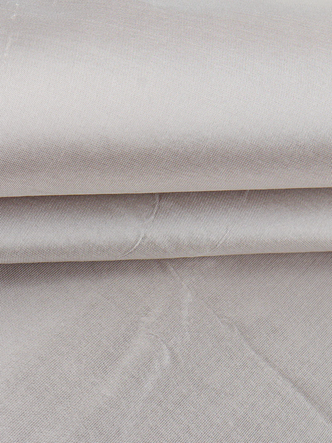 100% Silk Slubless Dupion Mens Shirting Fabric-White Sand Colour - Image 5