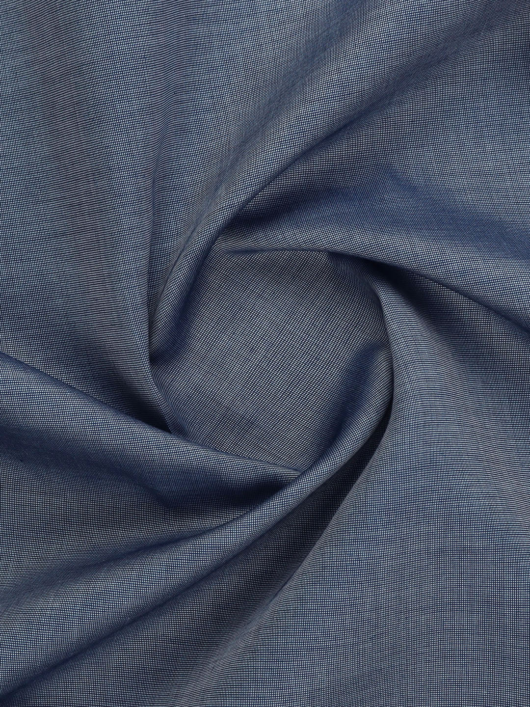 100% Supima Cotton Blue Plain Shirt Fabric Jaguar