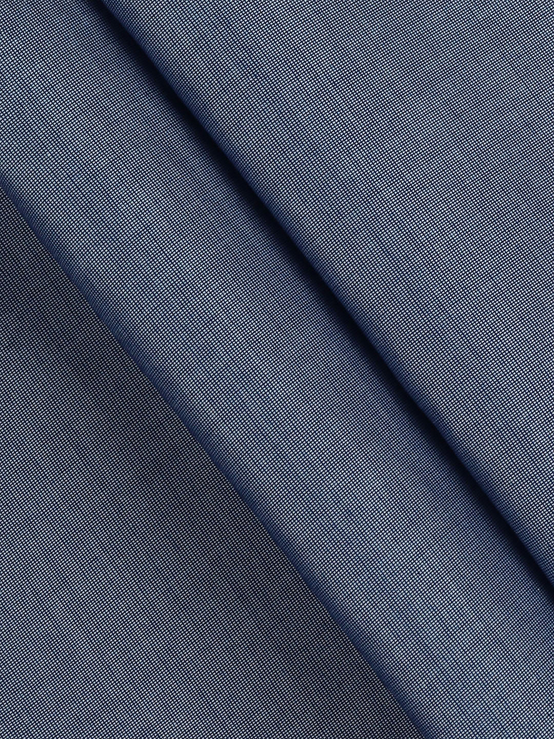 100% Supima Cotton Blue Plain Shirt Fabric Jaguar - Image 2