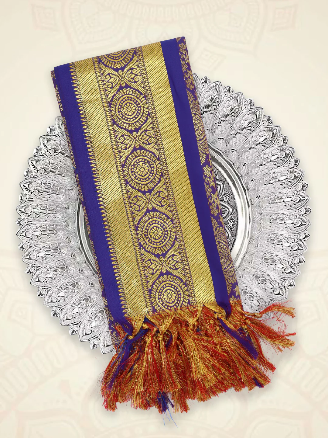 Art Silk Chakra Ponnadai Shawl Assorted Colour 517 - Image 2
