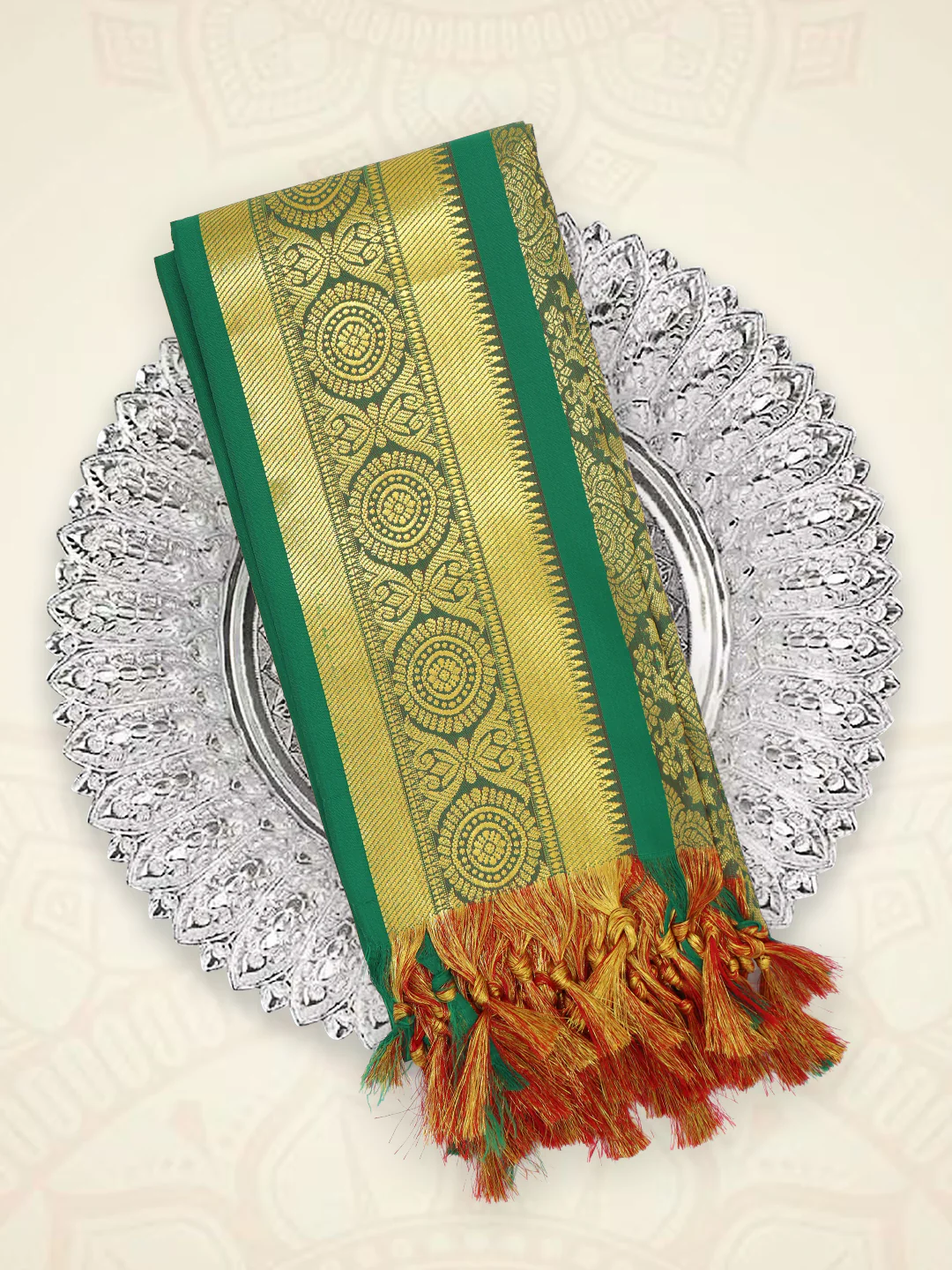 Art Silk Chakra Ponnadai Shawl Assorted Colour 517 - Image 4
