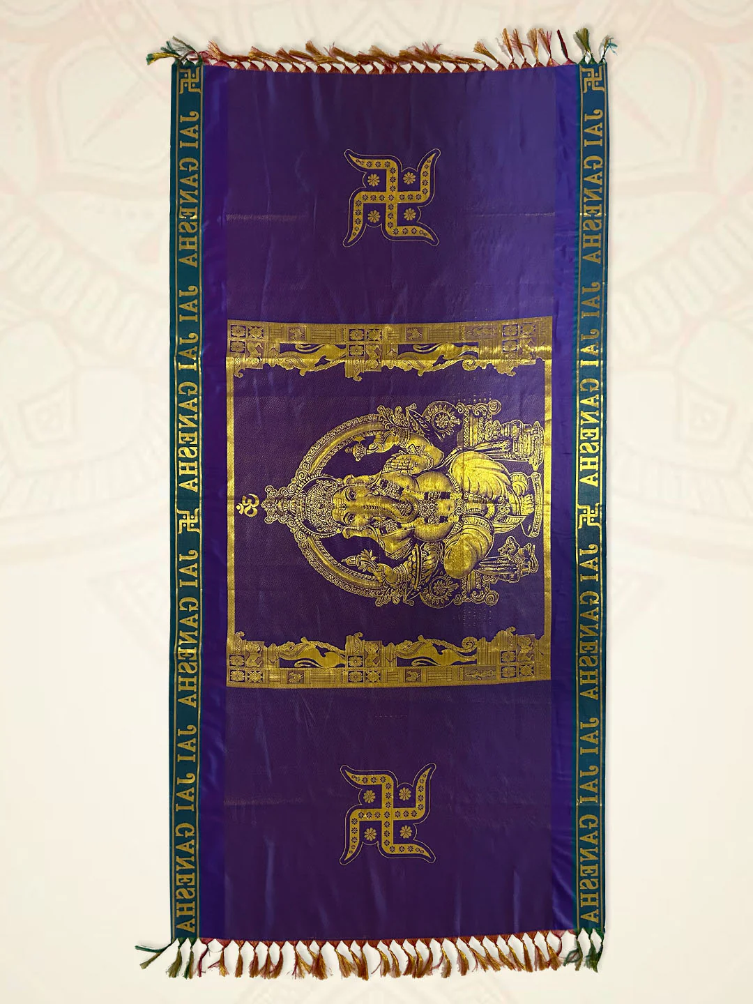 Art Silk Ganapathi Ponnadai Shawl Assorted Colour 518 - Image 5