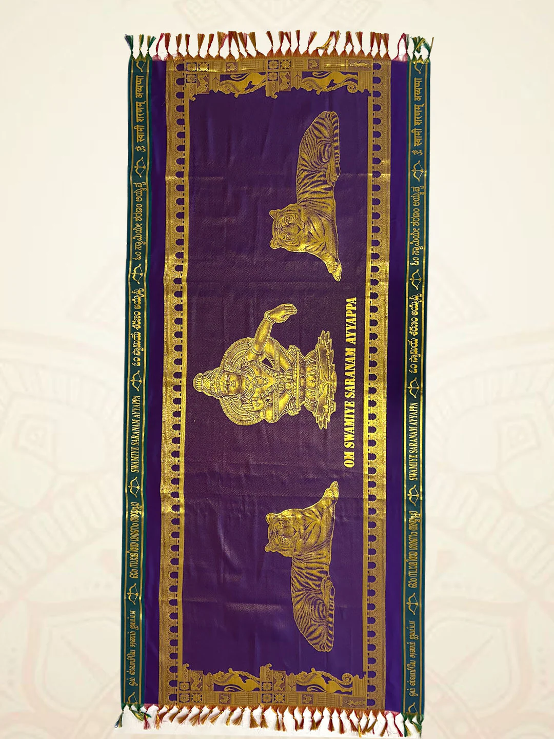 Art Silk Iyappan Ponnadai Shawl Assorted Colour 518 - Image 4