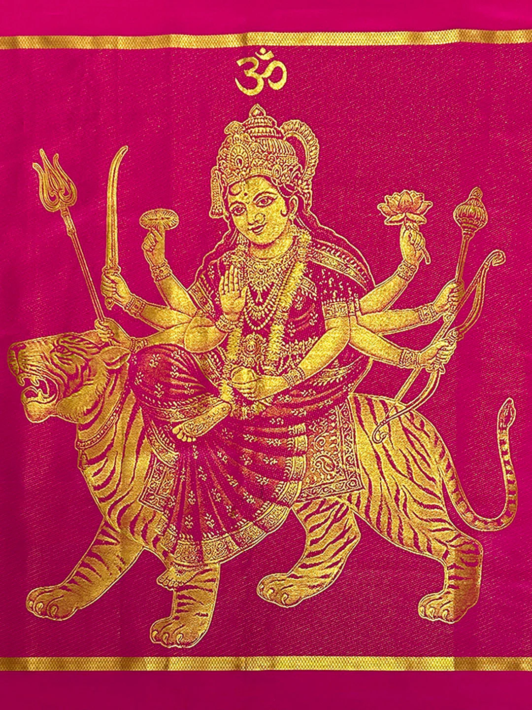 Art Silk Kanaga Durga Ponnadai Shawl Assorted Colour 518 - Image 3