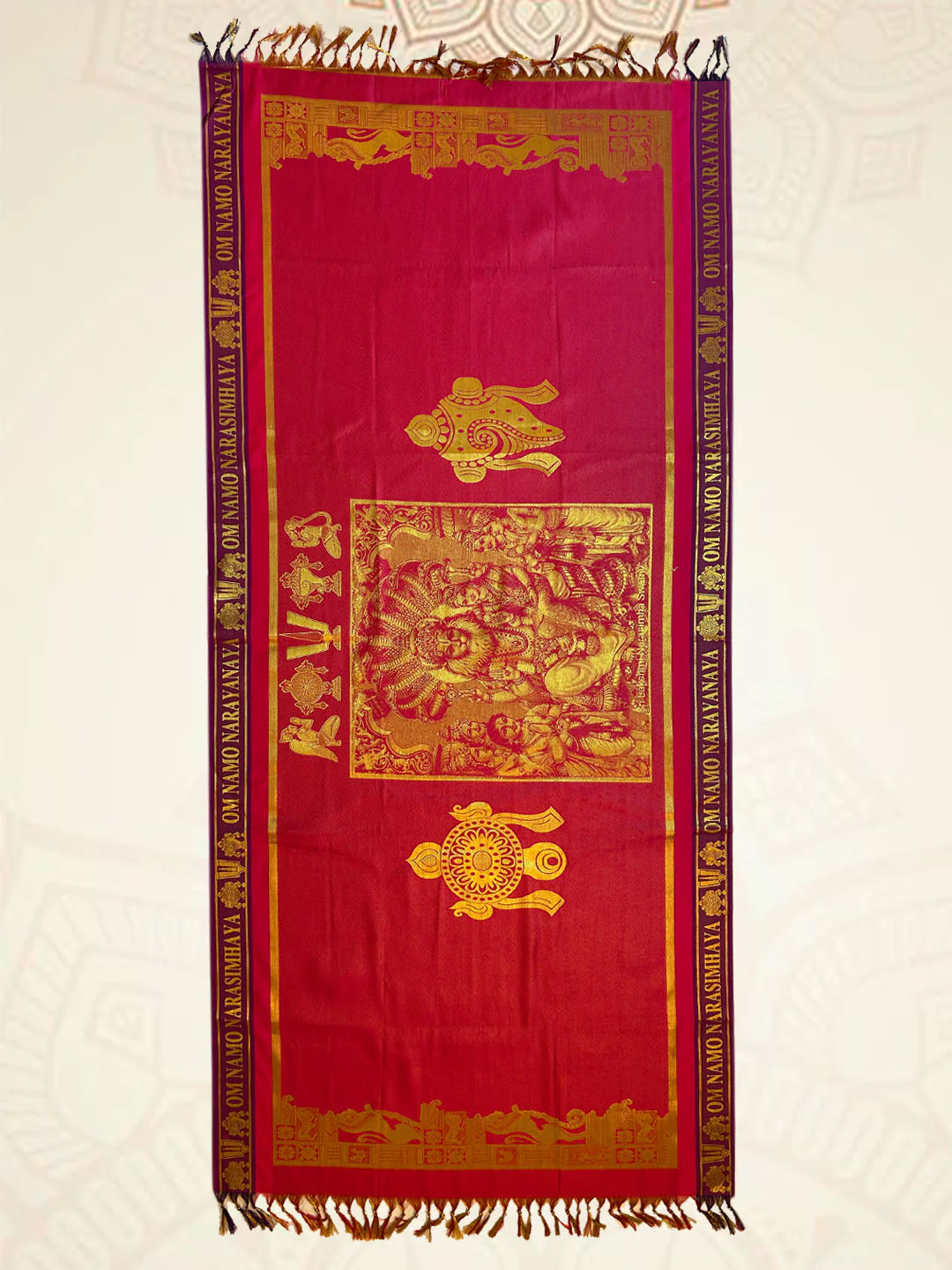 Art Silk Narashimar Ponnadai Shawl Assorted Colour 518 - Image 6