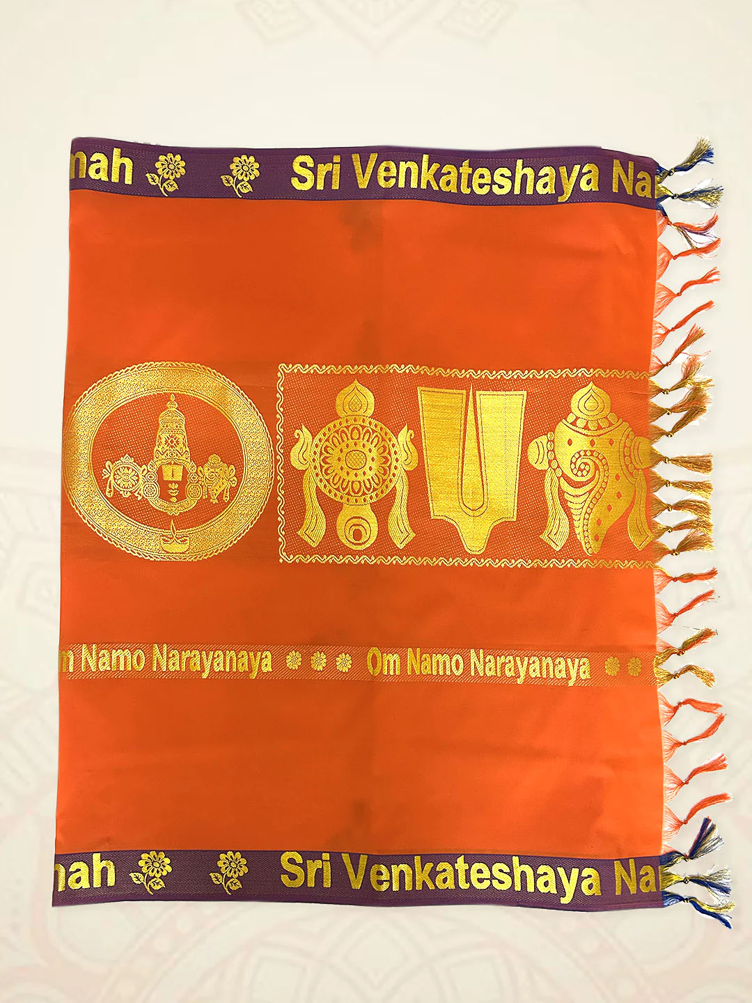 Art Silk Perumal Ponnadai Shawl Assorted Colour 512 - Image 2