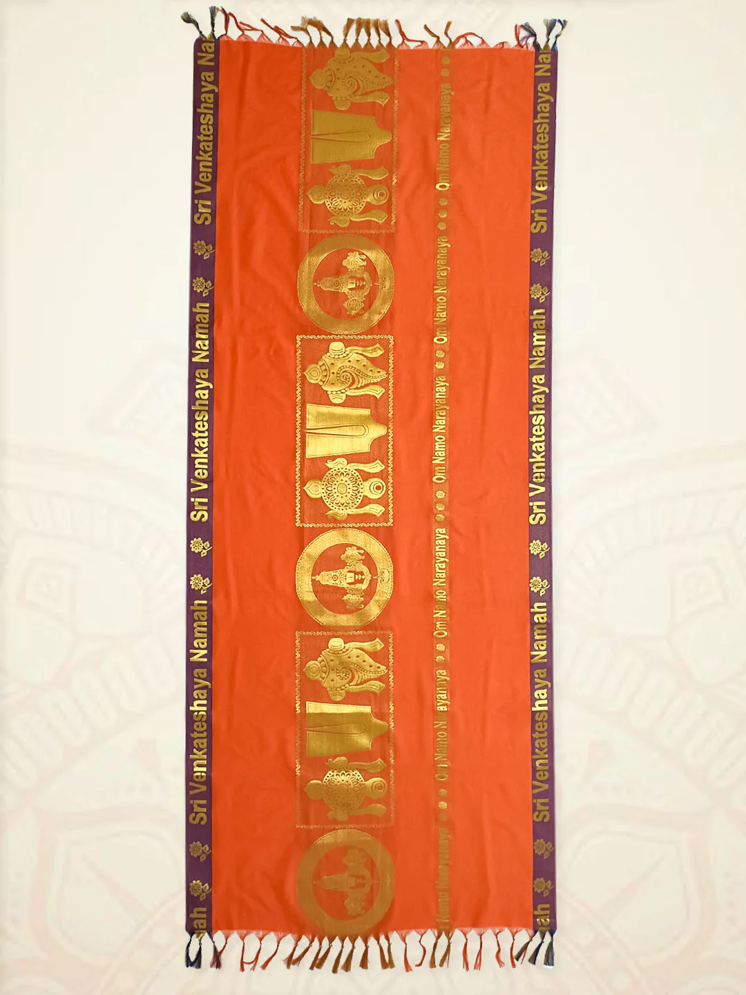Art Silk Perumal Ponnadai Shawl Assorted Colour 512 - Image 4