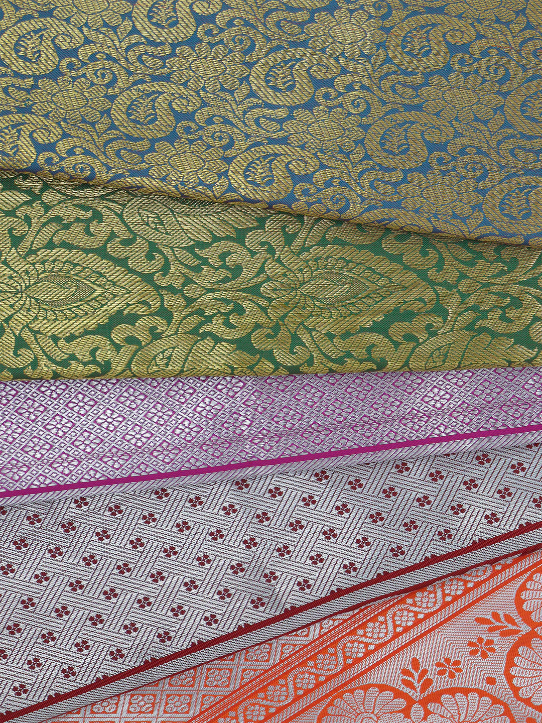 Art Silk Ponnadai Shawl Assorted Colour 513 - Image 9
